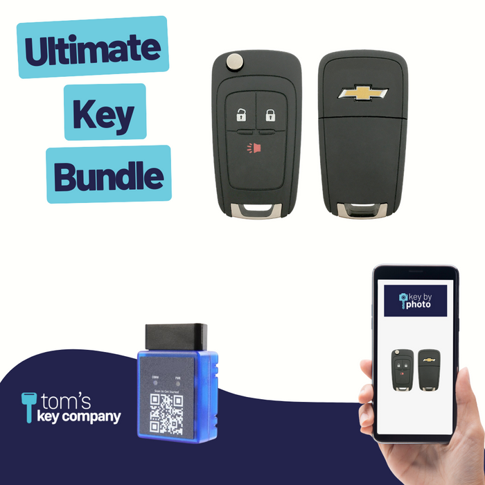 Remote Key Programming Tools Ultimate Remote Key Bundle with Programming Tool, Refurbished 3-Button ...