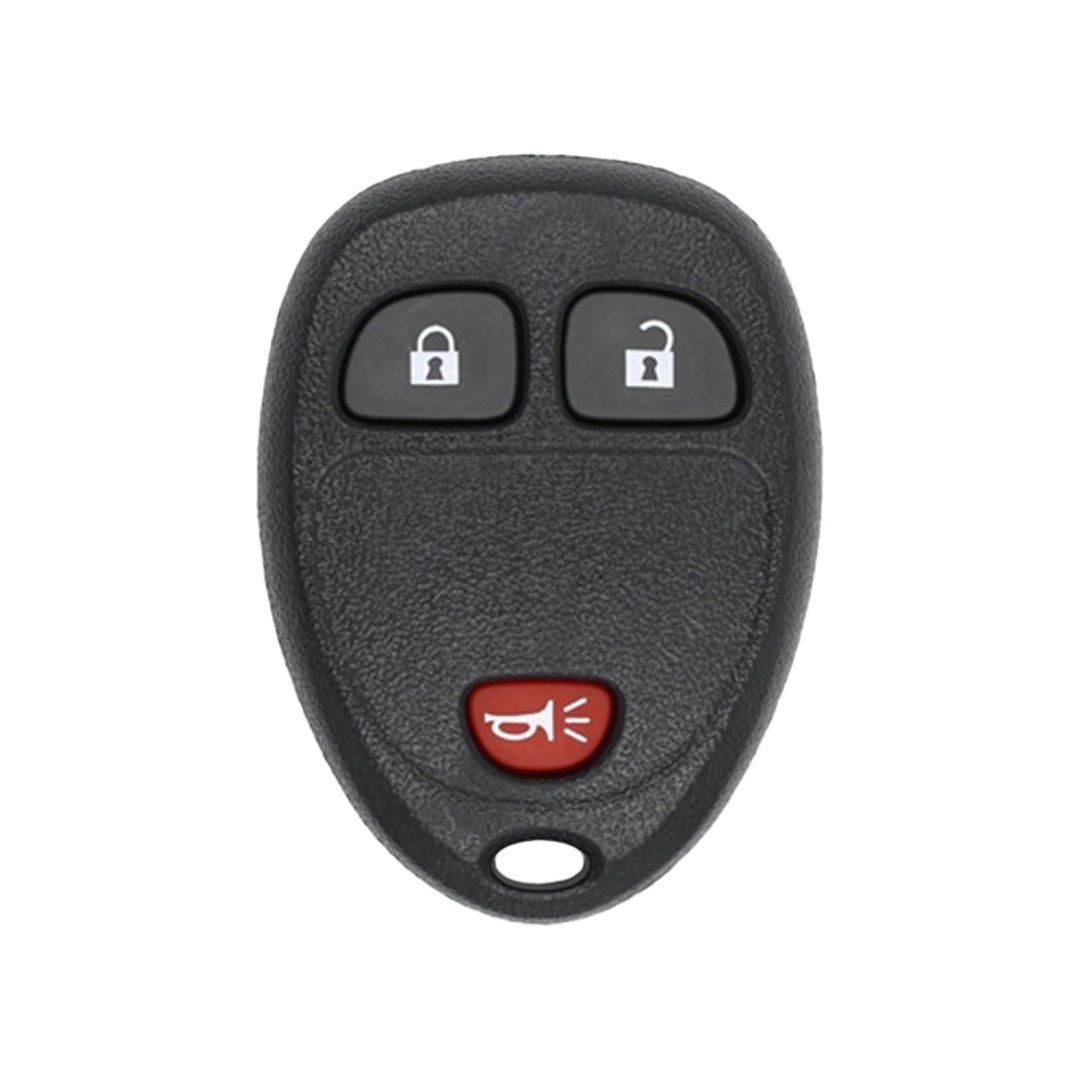 Brand New Aftermarket 3-Button Remote Fob with Lock, Unlock, Panic for Select Chevrolet Vehicles (CHEFOB-3B-687-RC-K)