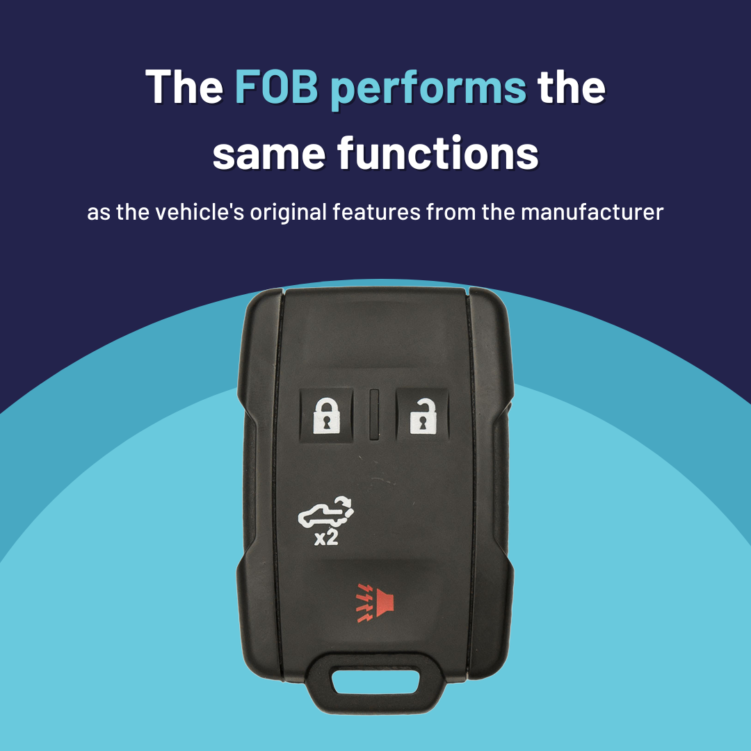 Ultimate Remote FOB Bundle with Programming Tool and Aftermarket 4 Button Remote FOB for Select Chevrolet and GMC Vehicles (CHEFOB-4B-913-K-UKB)