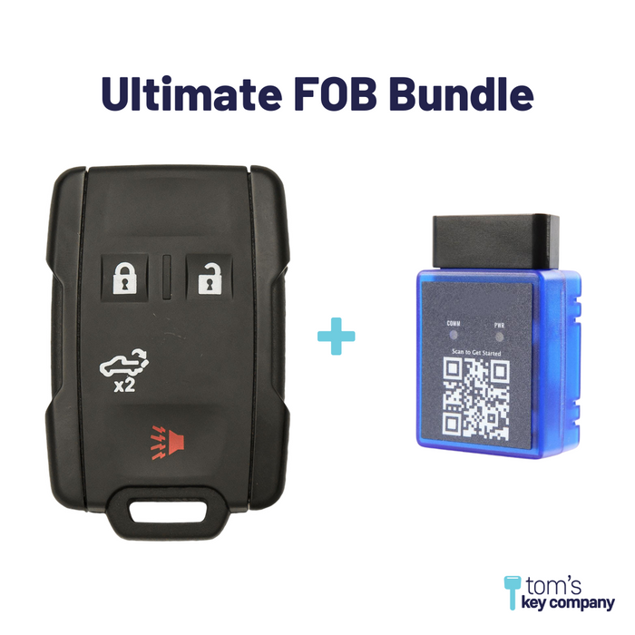 Fob Programmer Ultimate Remote FOB Bundle with Programming Tool and Aftermarket 4 But ...