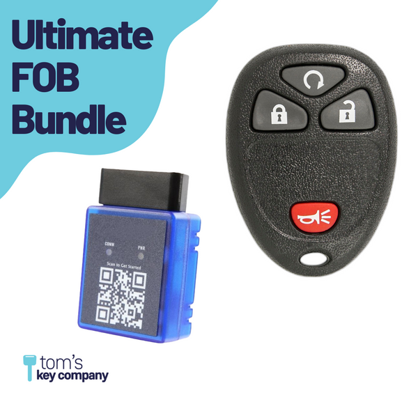 Ultimate Remote FOB Bundle with Programming Tool and Aftermarket 4 But ...