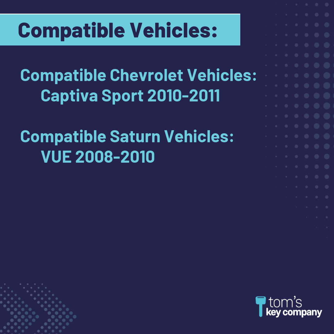 Brand New Aftermarket Transponder Key for Select Chevrolet and Saturn Vehicles (CHEKEY-114-K)