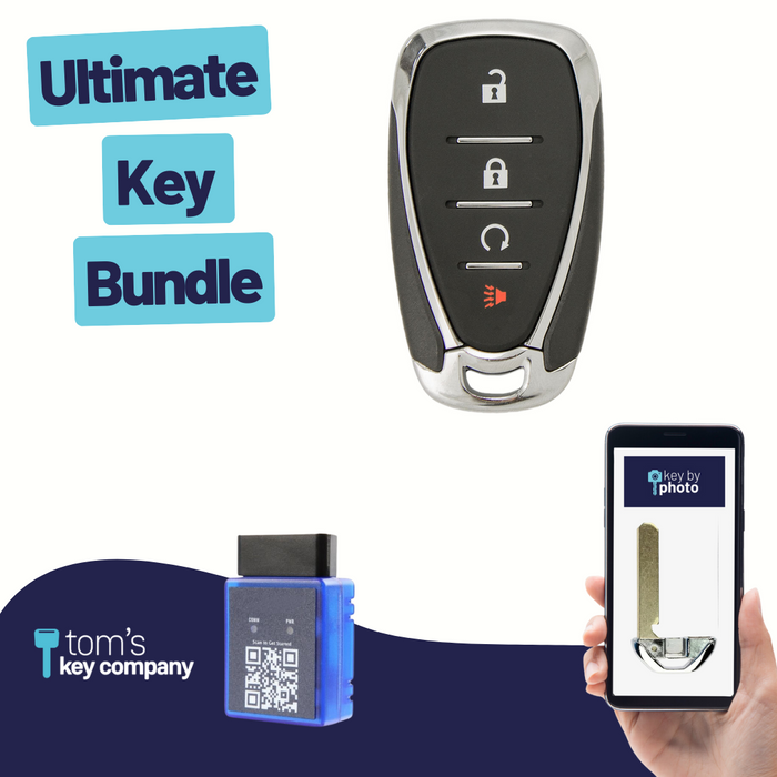 Ultimate Smart Key Bundle with Programming Tool, Aftermarket 4-Button ...