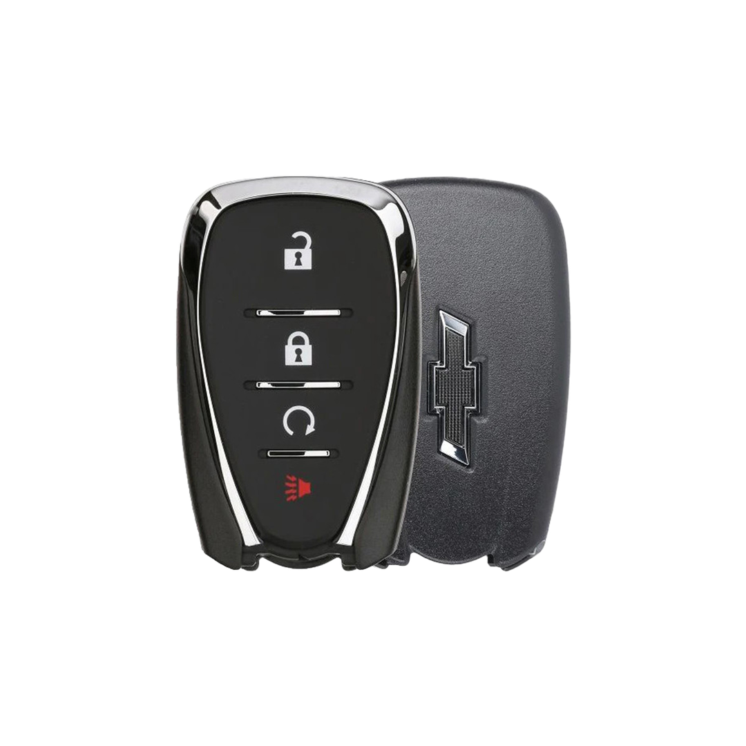 Like New Refurbished 4-Button Smart Key Fob with Lock, Unlock, Remote Start, Panic for Select Chevrolet Vehicles (CHESK-4B-RS-965-REF-K)