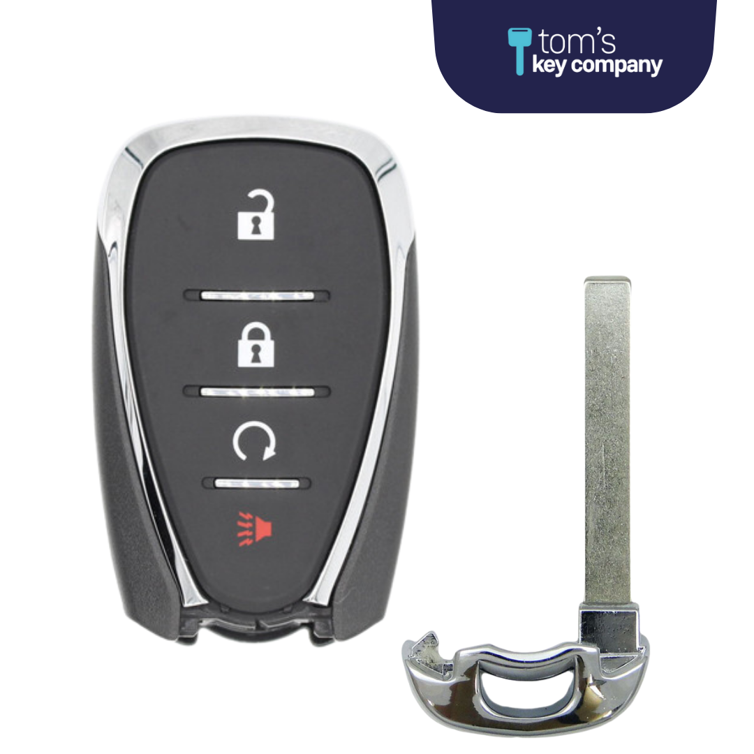 Brand New Aftermarket 4-Button Smart Key Fob with Remote Start Button for Select Chevrolet Vehicles (CHESK-4B-RS-HYQ4ES)