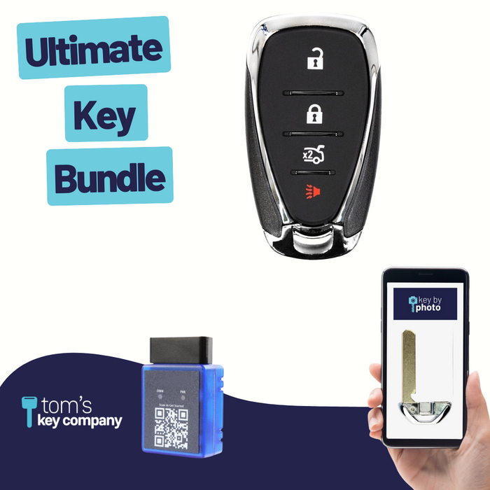 Ultimate Smart Key Bundle with Programming Tool, Refurbished 4-Button ...
