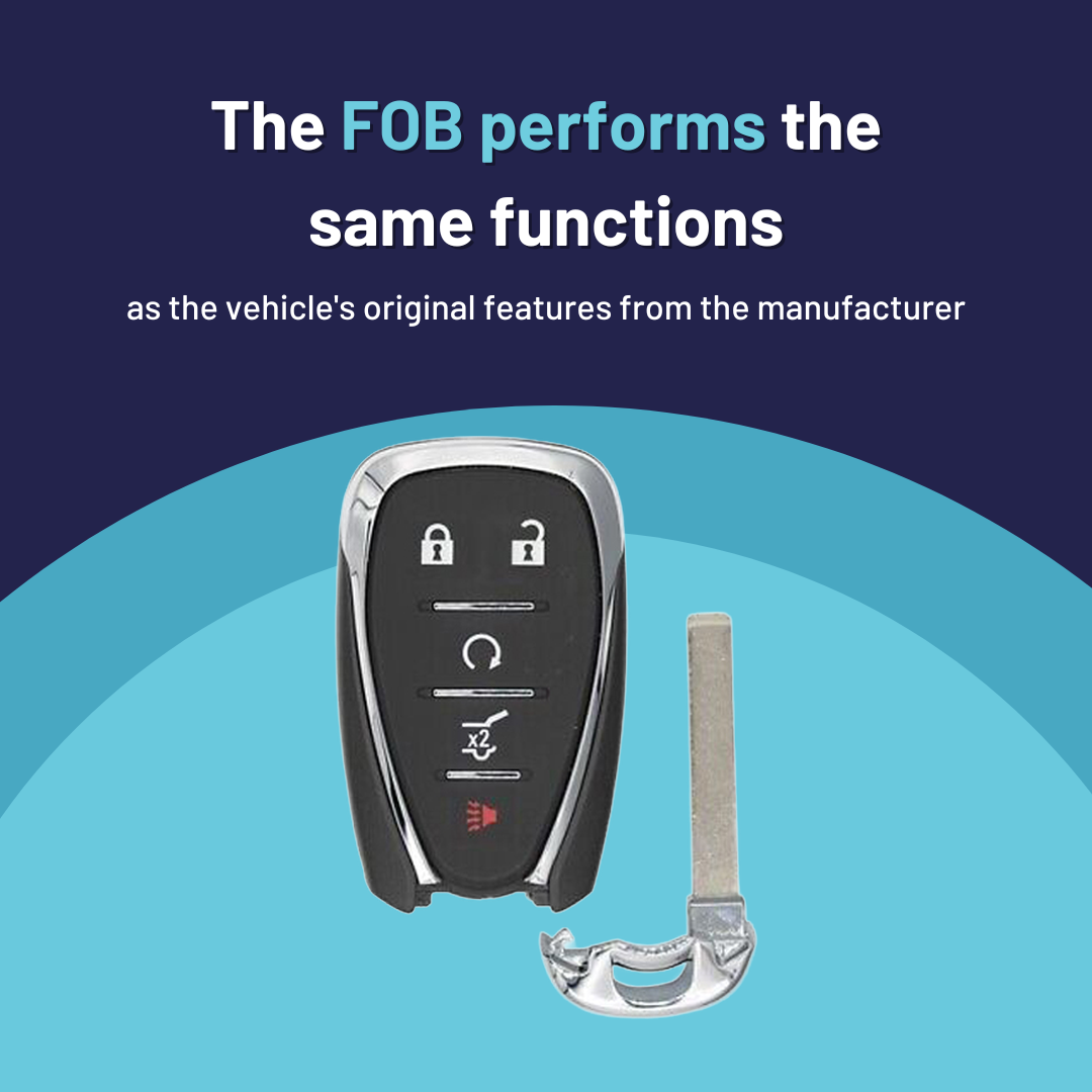 Ultimate Smart Key Bundle with Programming Tool, Aftermarket 5-Button Smart Key Fob and Key By Photo for Select Chevrolet Vehicles (CHESK-5B-921-K-UKB)