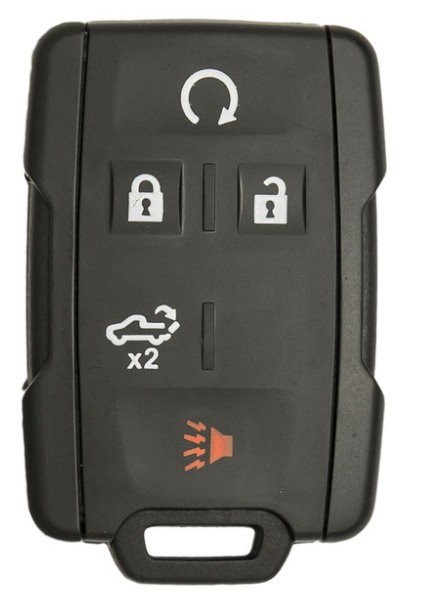 Brand New Aftermarket 5 Button Remote Fob with Tailgate Release and Remote Start for Chevrolet Silverado (CHEVFOB-5B-TG-SLVRDO)