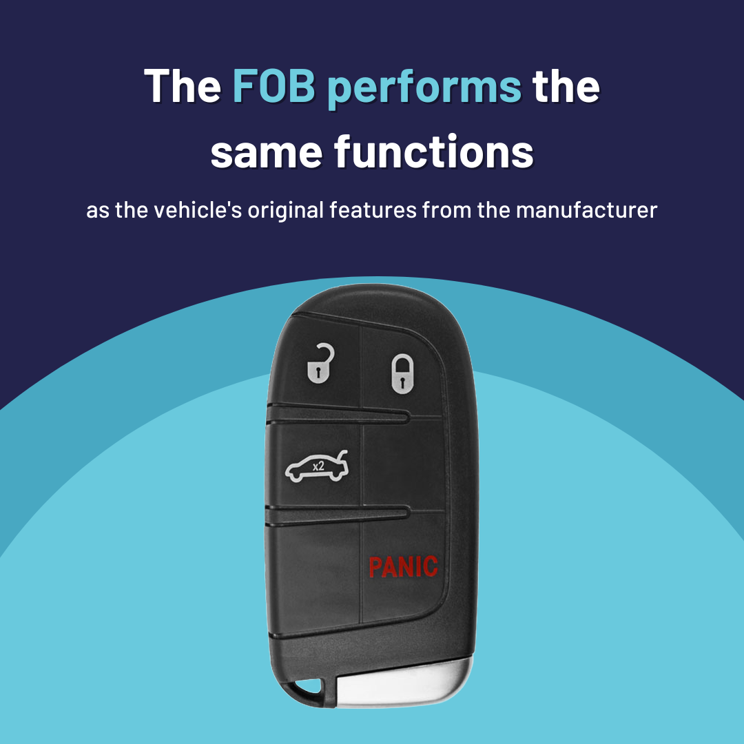 Ultimate Smart Key Bundle with Programming Tool, Refurbished 4-Button Smart Key Fob and Key By Photo for Select Chrysler and Dodge Vehicles (CHRSK-4B-603-K-UKB)