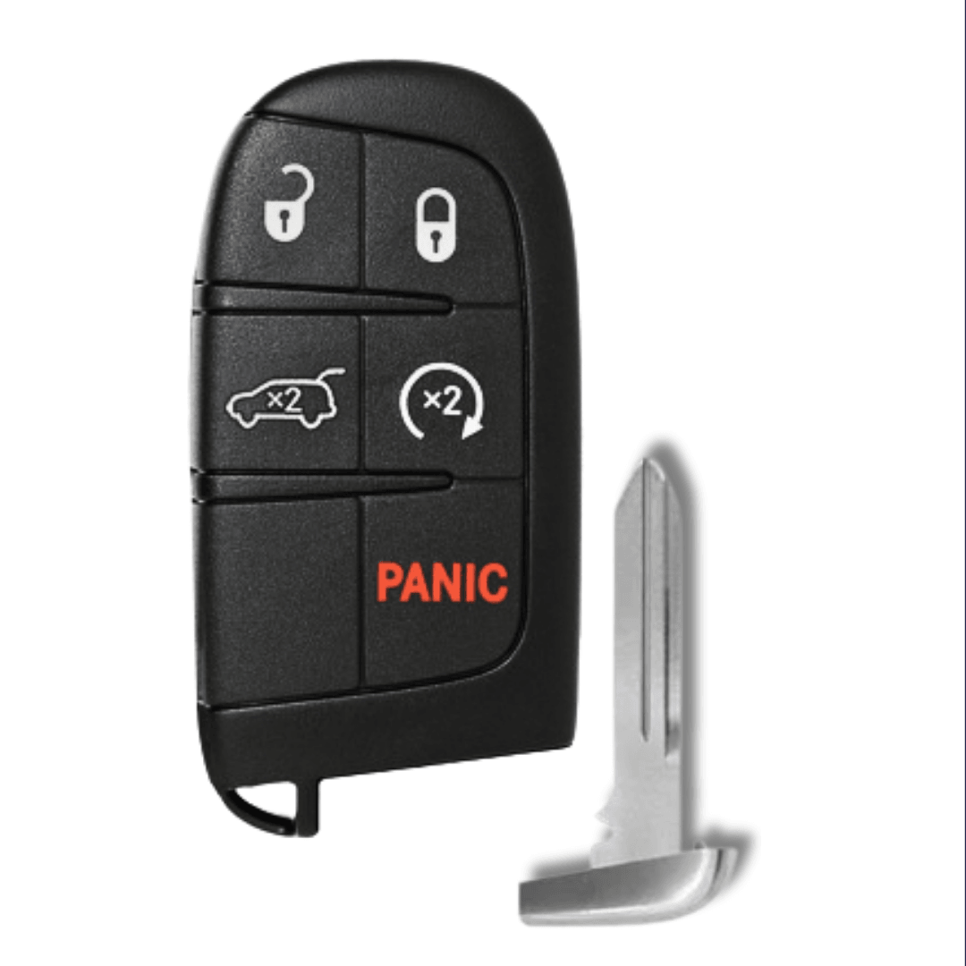 Dodge and Jeep Aftermarket Smart Key 5-Button with Hatch Release & Remote Start (DJSK-5B-HATCH-RS-TMB)