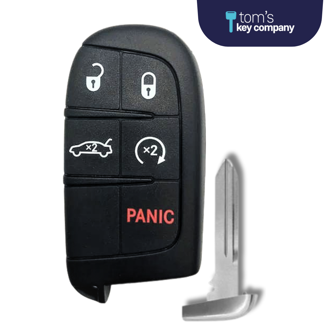 Chrsyler and Dodge Aftermarket Smart Key 5-Button with Trunk Release & Remote Start (DJSK-5B-TRUNK-RS-TMB)