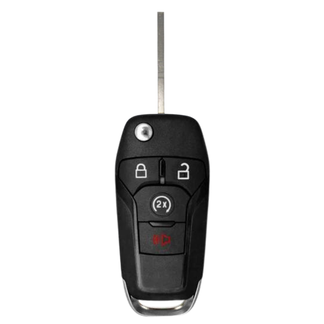 Ford Aftermarket Keyless Entry Flip Key 4-Button with Remote Start (FORFK-4B-RS-FLP)