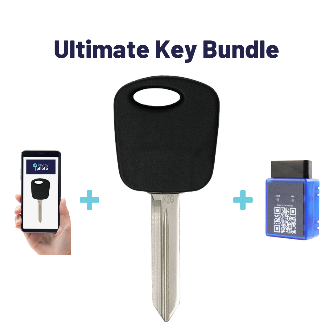 Ultimate Key Bundle with Programming Tool, Aftermarket Transponder Key and Key By Photo for Select Ford, Lincoln and Mazda Vehicles (FORKEY-4PT-K-UKB)