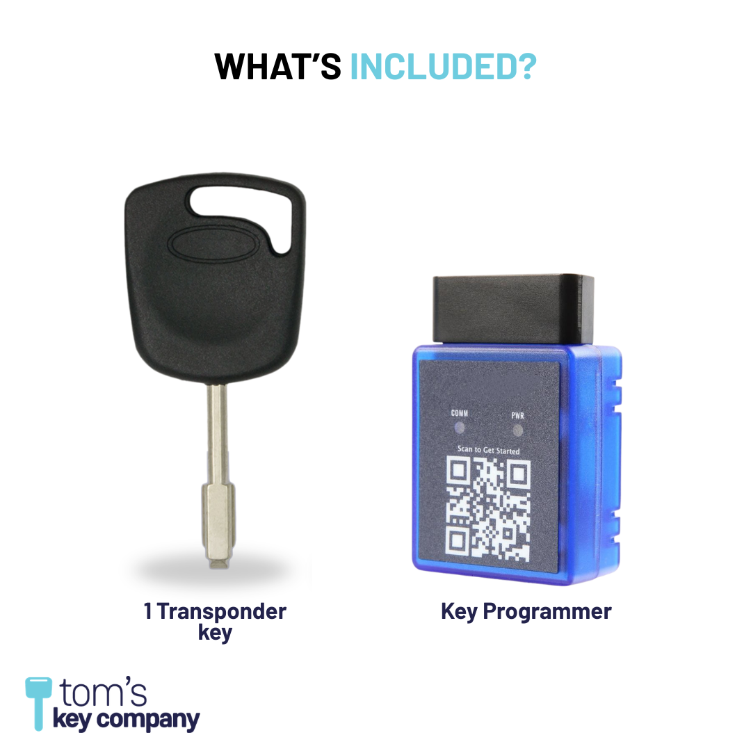 Ultimate Key Bundle with Programming Tool, Aftermarket Transponder Key for Select Ford Vehicles (FORKEY-7PT-K-UKB)