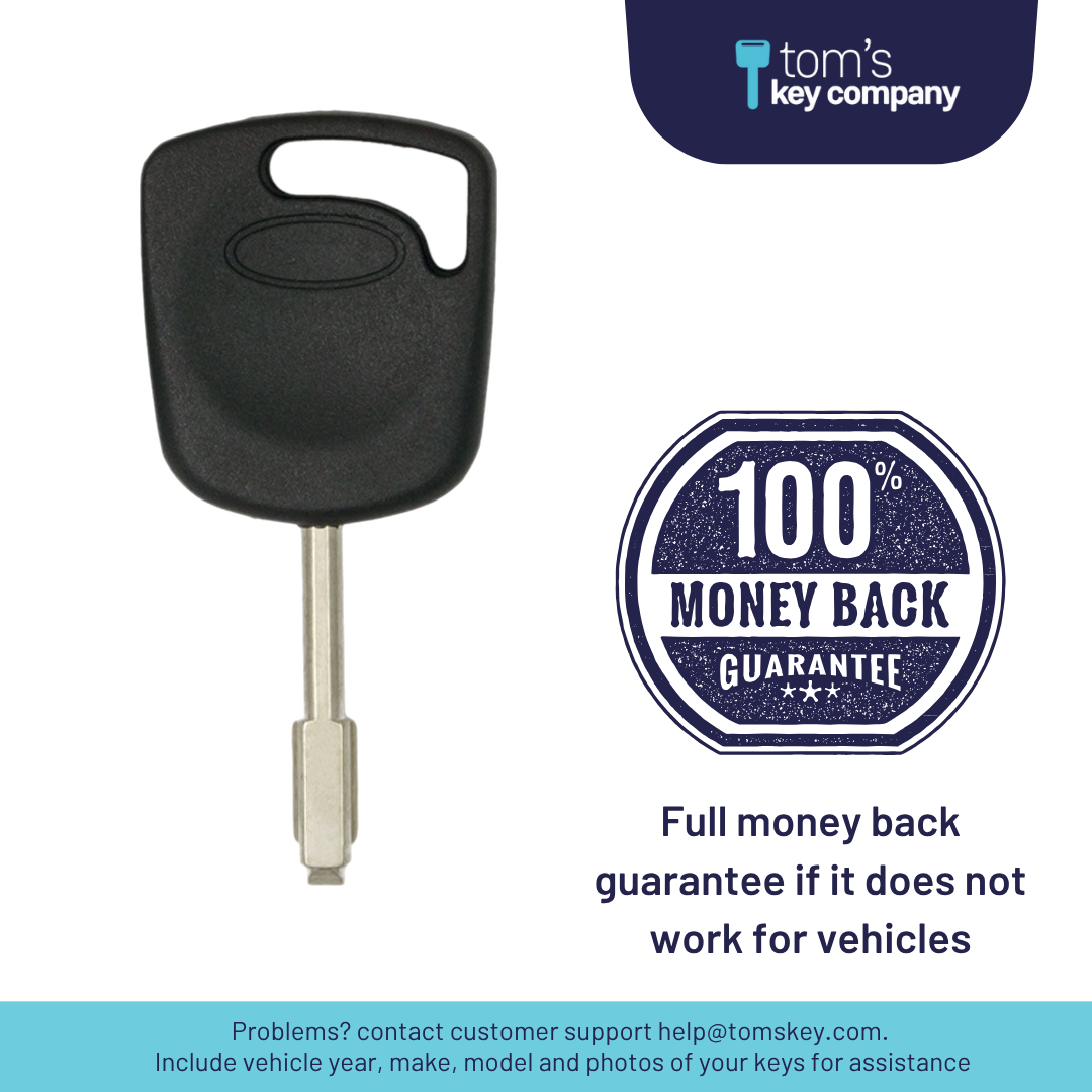 Brand New Aftermarket Transponder Key for Select Ford Vehicles (FORKEY-7PT-K)