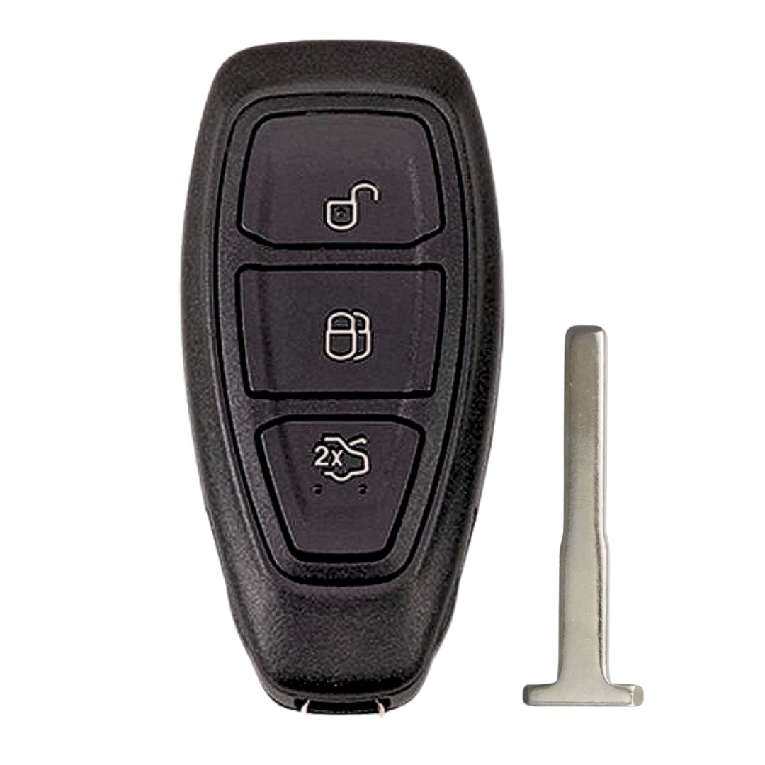 Refurbished 3-Button Smart Key for Ford C-Max, Fiesta, and Focus (FORSK-3B-SB-REFURB-FOB)