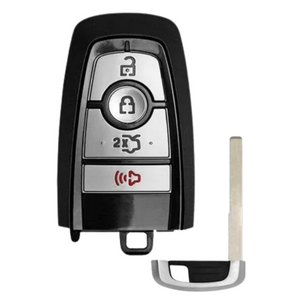 Ford Edge, Explorer, Fusion, Mustang, 4-Button Smart Key with Trunk Release (FORSK-4B-FOB-HITAG)
