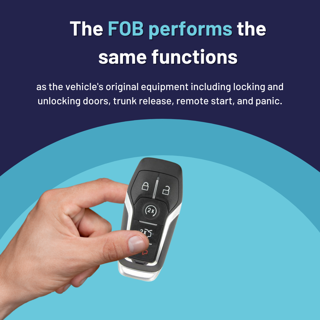 Ford Aftermarket 5-Button Smart Key with Remote Start and Trunk Release (FORSK-TRS-5B-FOB-TMB)