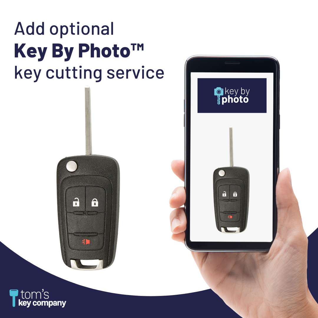 Brand New Aftermarket 3-Button Remote Key with Lock, Unlock, Panic for Select GMC Vehicles (GMC-3B-772-K)