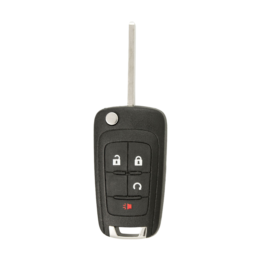 Brand New Aftermarket 4-Button Remote Key with Lock, Unlock, Remote Start, Panic for Select GMC Vehicles (GMC-4B-802-K)