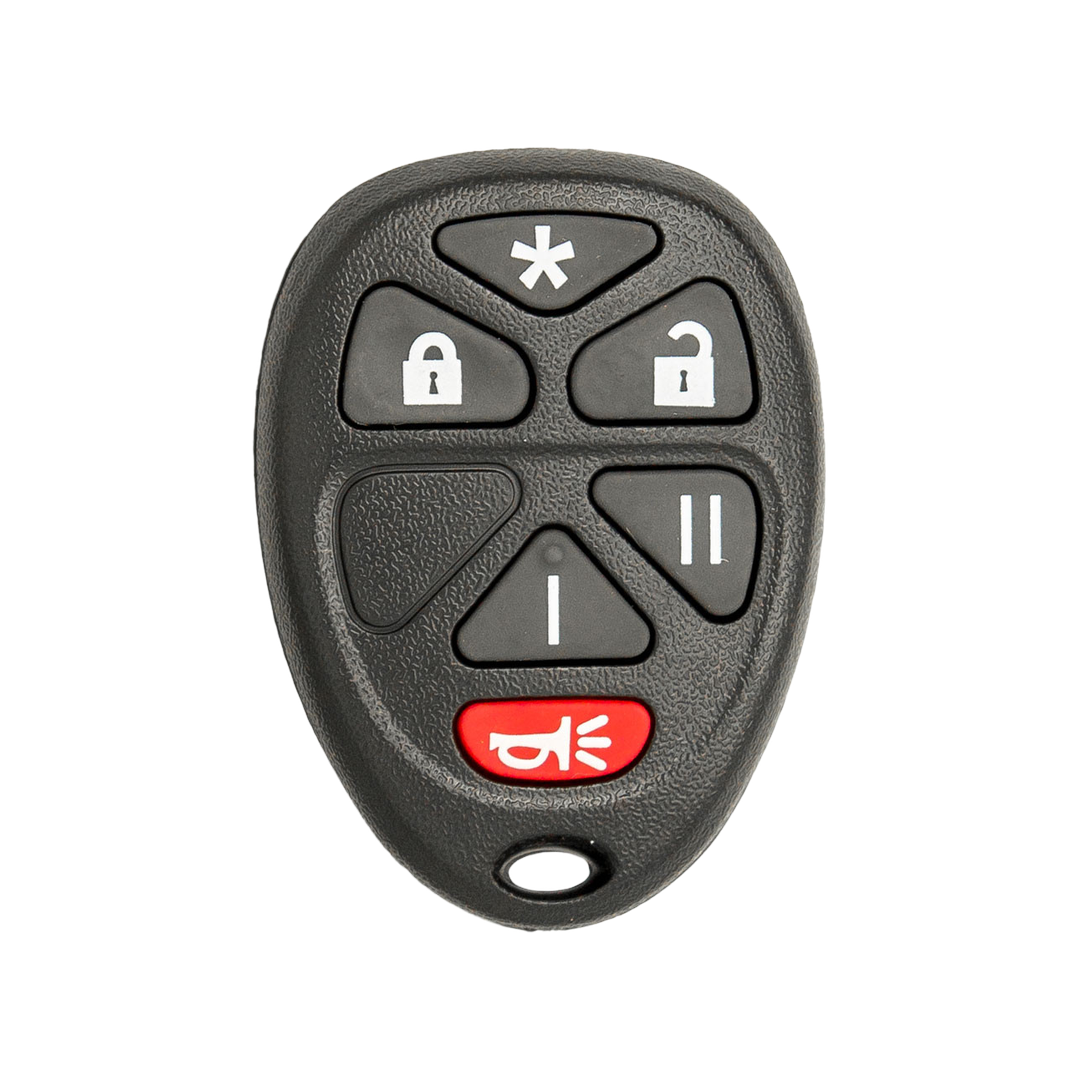 Brand New Aftermarket 6-Button Remote Fob with Lock, Unlock, Remote Start, Panic for Select GMC Vehicles (GMCFOB-6B-RS-967-K)