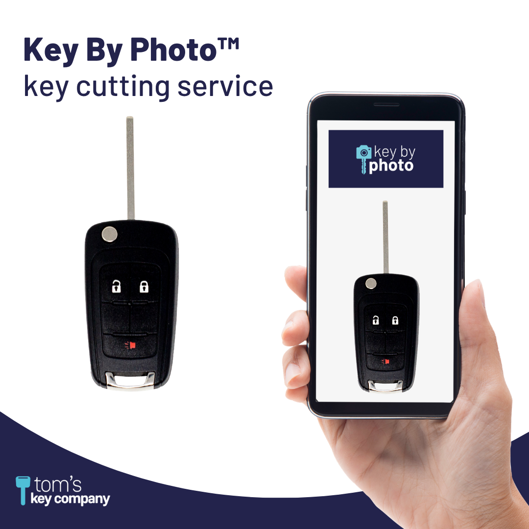 Ultimate Key Bundle DIY Car Key Replacement Kit with SimpleKey™ Programmer & Key By Photo™ Service | Select Buick, Chevrolet & GMC Vehicle with 3 Button Remote Key with High Security Blade (GMFK3SK-KBP-UKB)