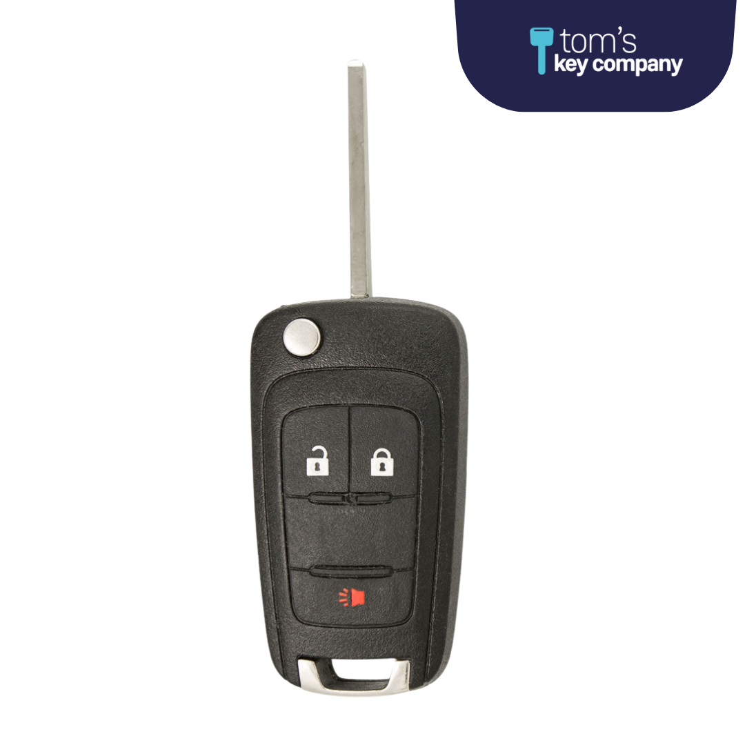 Brand New Aftermarket 3 Button Flip Key for Select Chevrolet & GMC Vehicles (GMFLP-3B-OHT01060512)