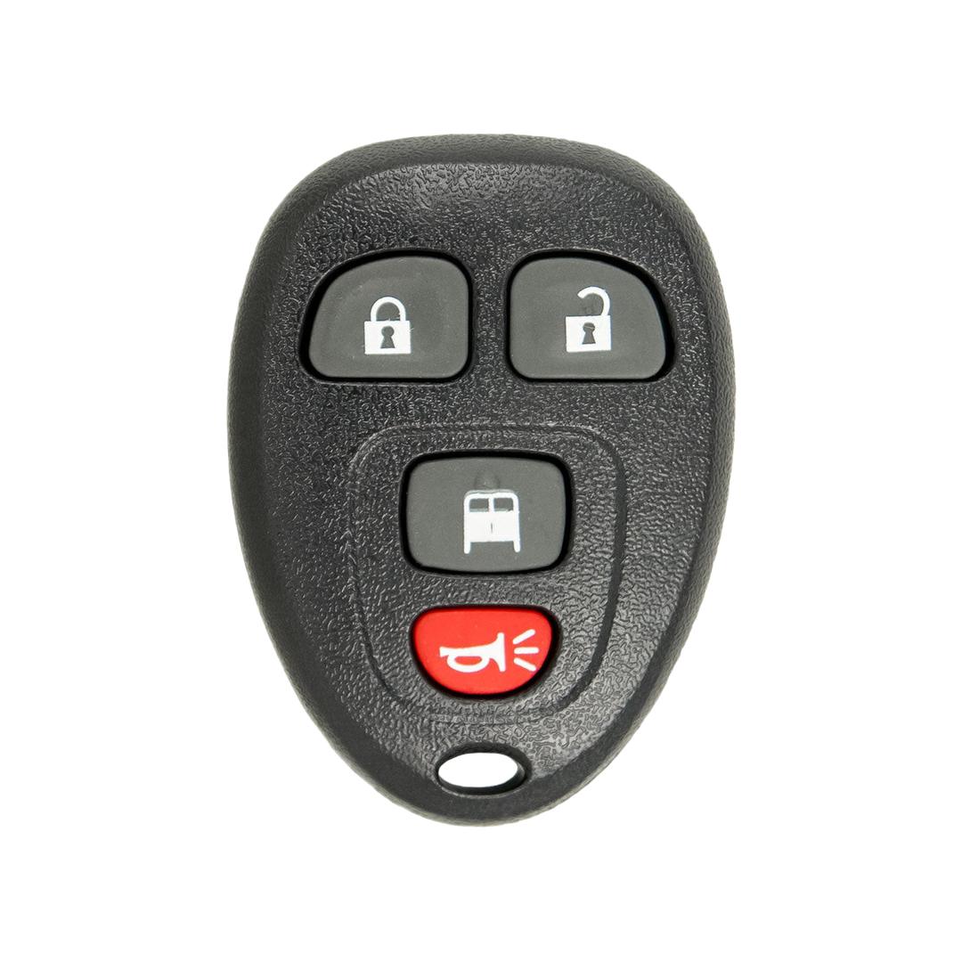Brand New Aftermarket 4-Button Remote Fob with Lock, Unlock, Cargo Door, Panic for Select Chevrolet and GMC Vehicles (GMFOB-4B-CD-742-K)