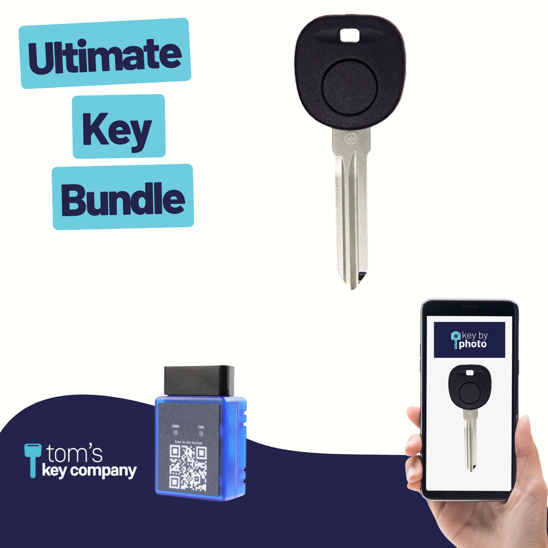 Ultimate Key Bundle with Programming Tool, Aftermarket Transponder Key and Key By Photo for Select Hummer Vehicles (GMKEY-B111-UKB)