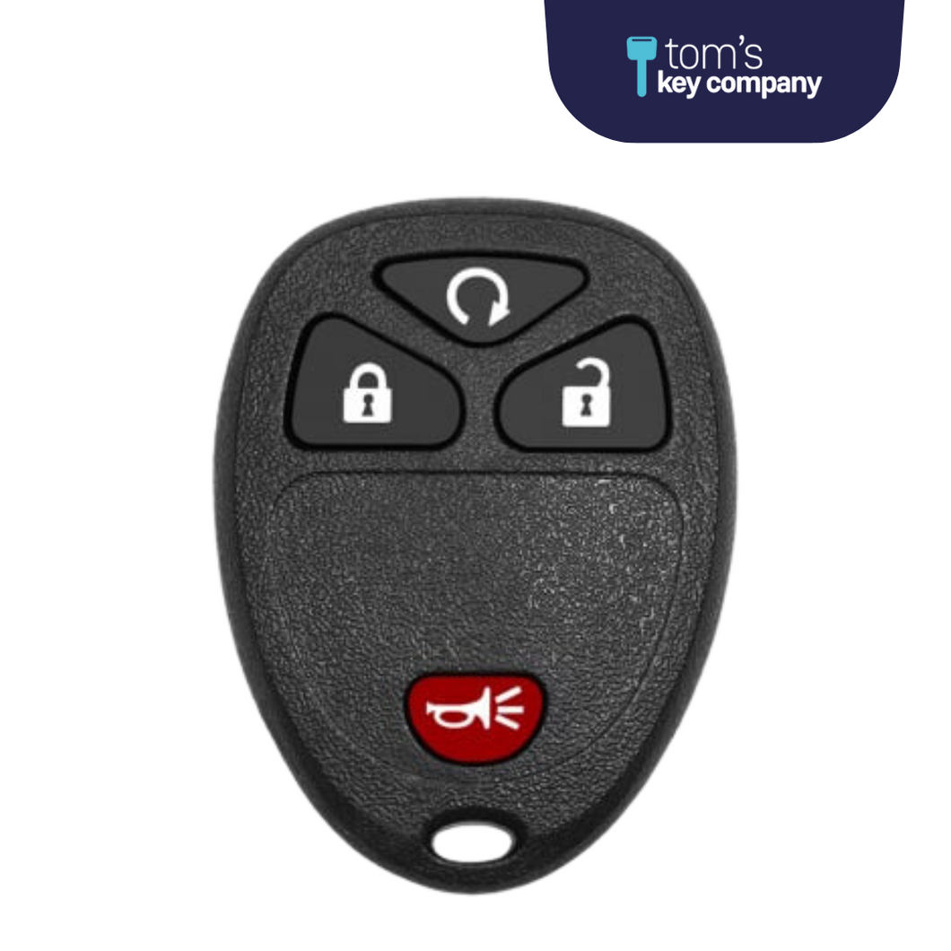Brand New Aftermarket 4 Button Remote FOB for Select Buick, Chevrolet, Pontiac, & Saturn Vehicles (GMRM-4RZ0RE-RMT)