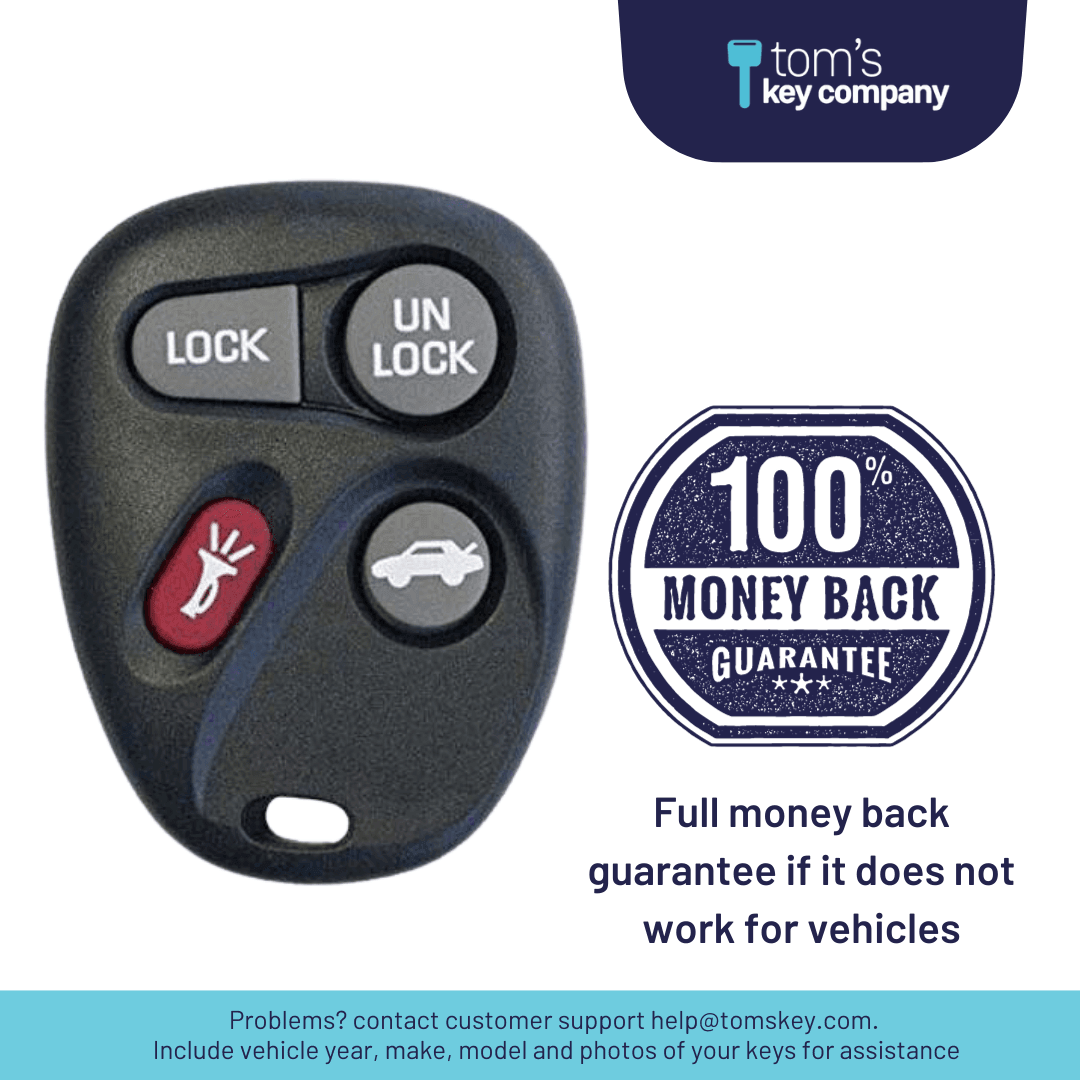 Replacement Remote Key Fob For 2002-2004 Cadillac Seville - Keyless Entry Remote (Black)