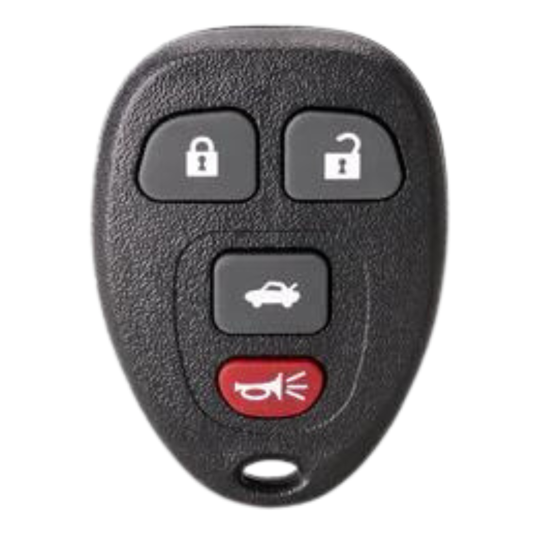 Brand New Aftermarket 4 Button Remote FOB for Select Buick, Chevrolet, Pontiac, & Saturn Vehicles (GMRM-4TZ1RE-RMT)