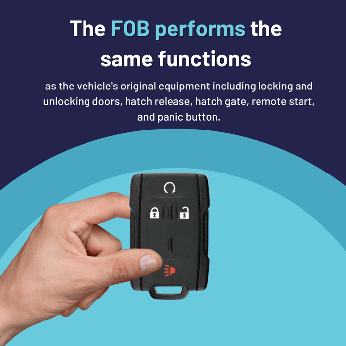 Brand New Aftermarket 4 Button Remote FOB for Select Chevrolet & GMC V ...