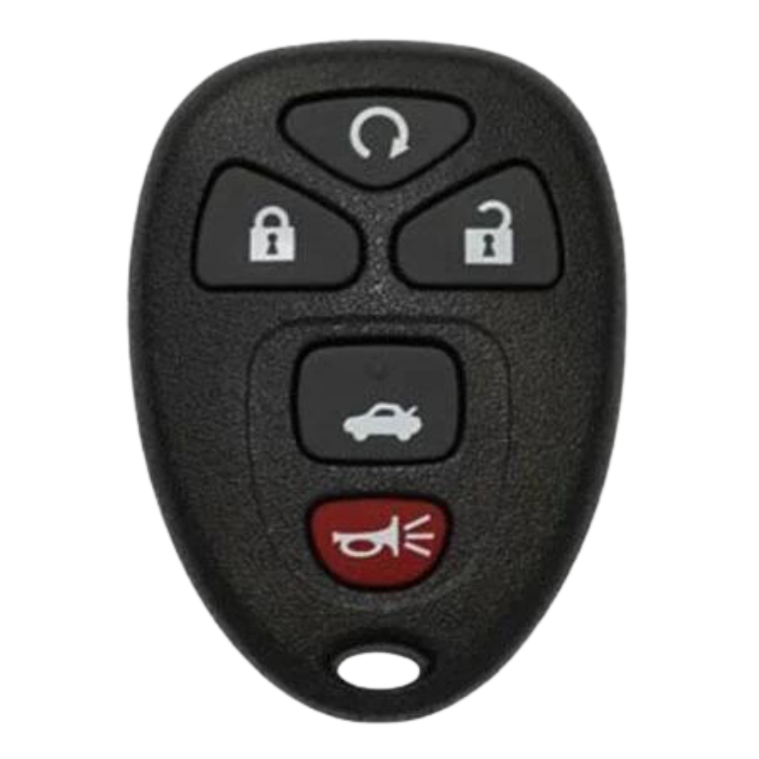 Brand New Aftermarket 5 Button Remote FOB for Select Buick, Cadillac, Chevrolet, GMC Pontiac, & Saturn Vehicles (GMRM-MZ1RE-RMT)