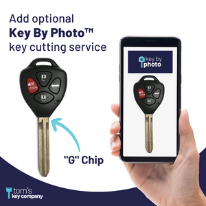 Toyota Corolla Remote key ("G" Chip Key/VIN# starts with 1 or 2) GQ429T-4B-G-VIN-1-2