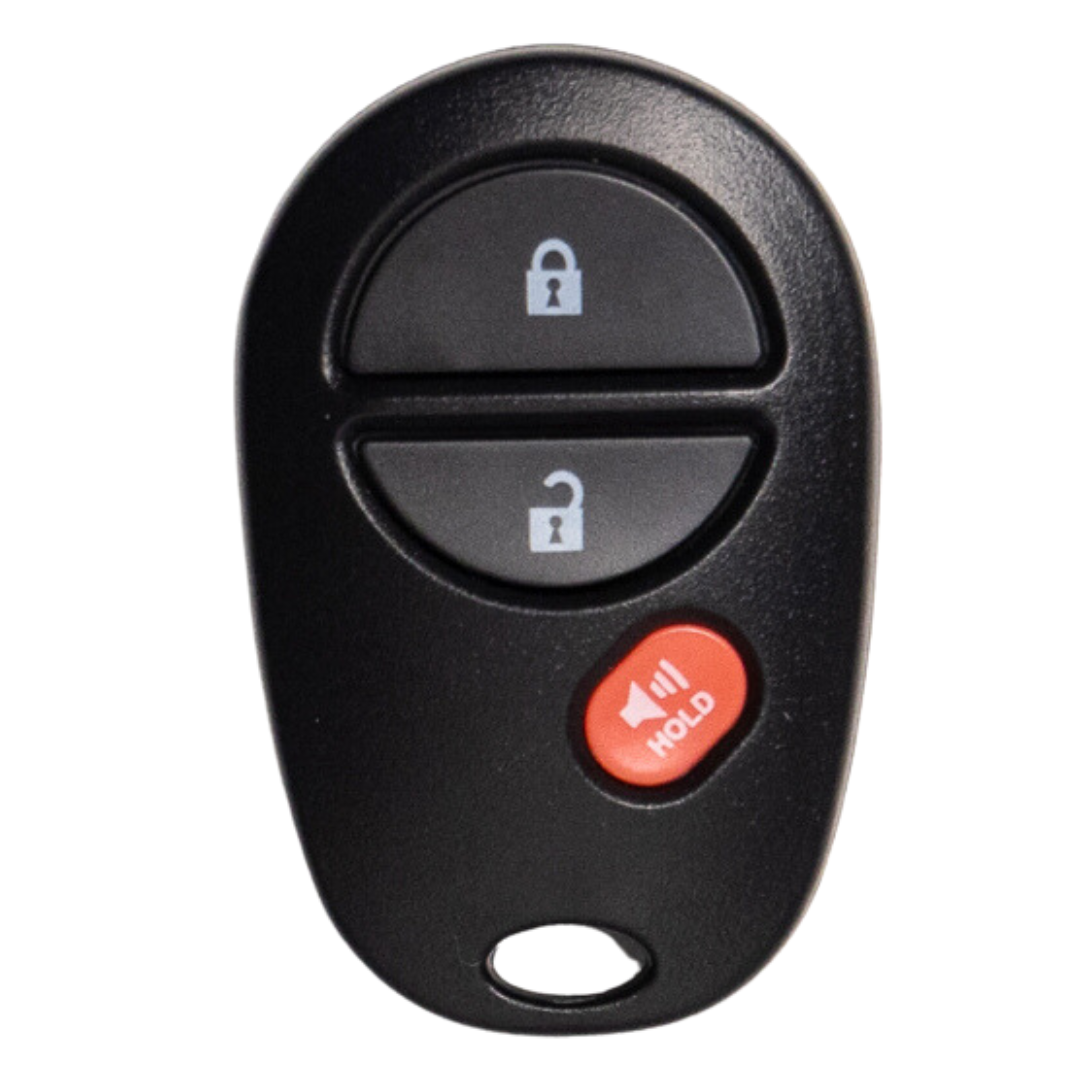3 Button Keyless Entry Remote Car Key FOB for Select Toyota Vehicles (GQ43VT20T-3B)