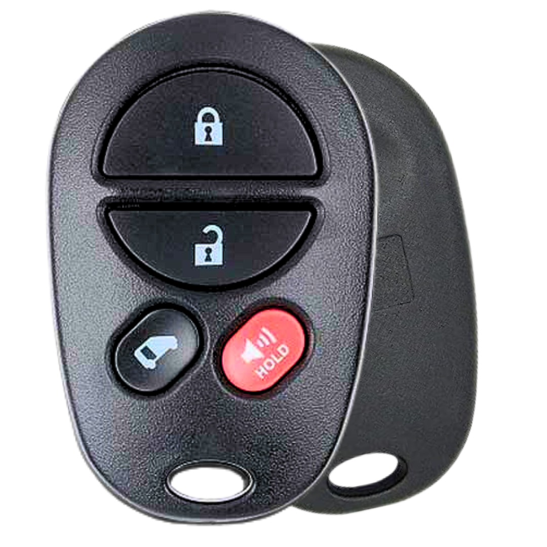 4 Button Keyless Entry Remote Car Key FOB for Toyota Sienna Vans (GQ43VT20T-4B-DOOR)