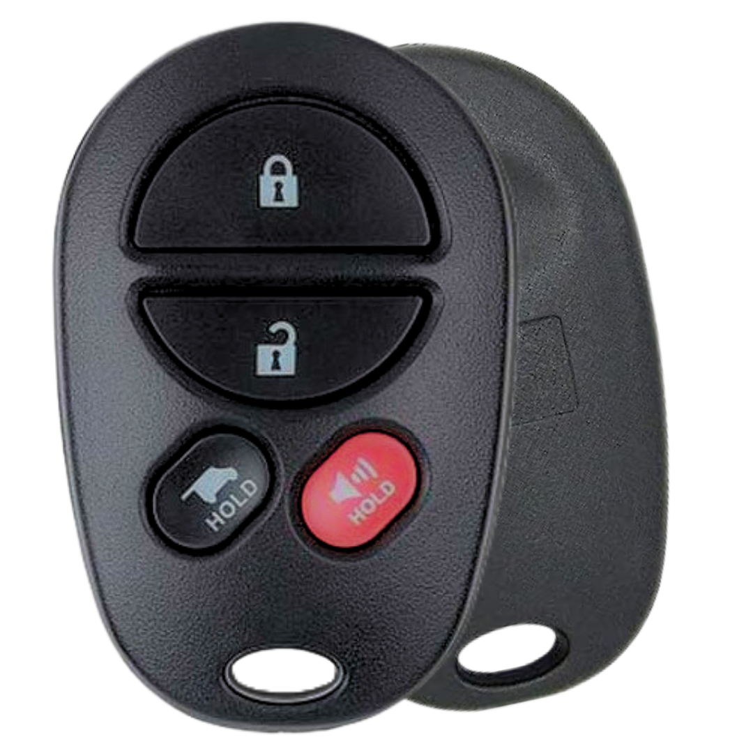 4 Button Keyless Entry Remote Car Key FOB for Toyota Sequoia (GQ43VT20T-4B-HATCH)