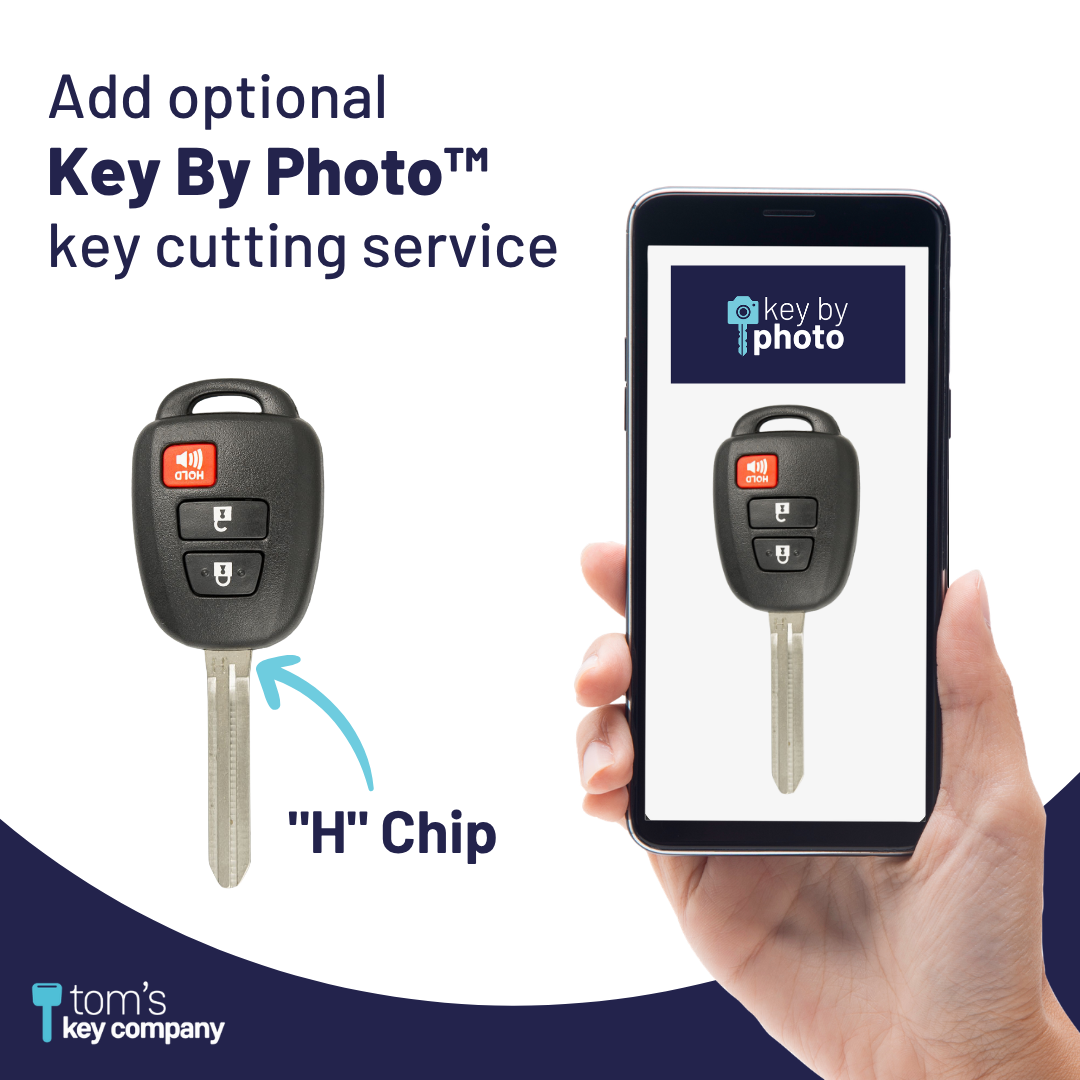 Toyota Tacoma Key and Remote ("H" Chip Key with 3 Button Remote)/GQ452T-3B-H