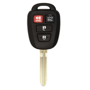 Toyota RAV4 Key and Remote ("H" Chip Key with 4 Button Remote; GQ452T-4B-H)