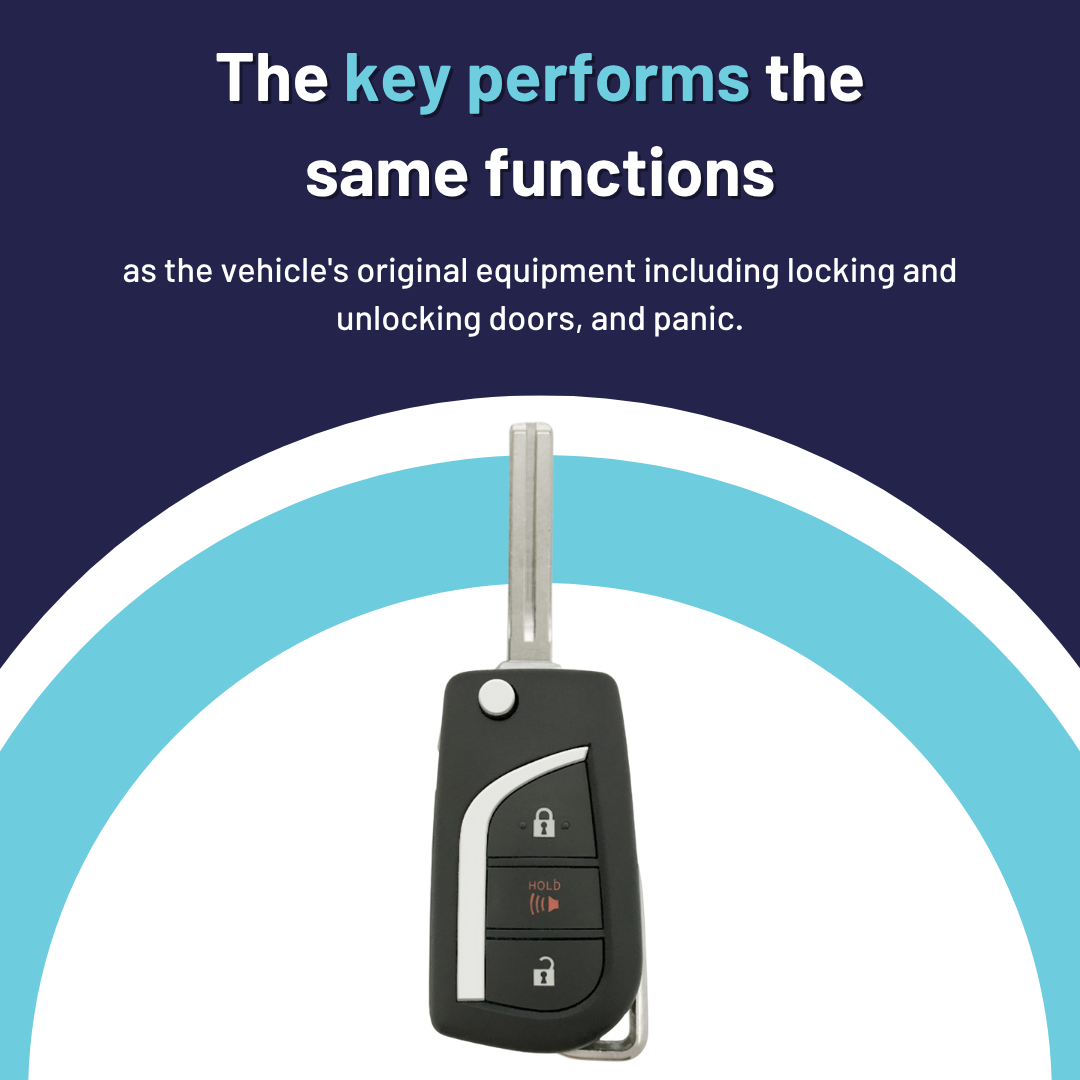 OEM Toyota RAV4 3B Flip Keyless Remote Fob – 2019-2024 – GQ4-73T, 315MHz, Uncut Blade Included – Remanufactured