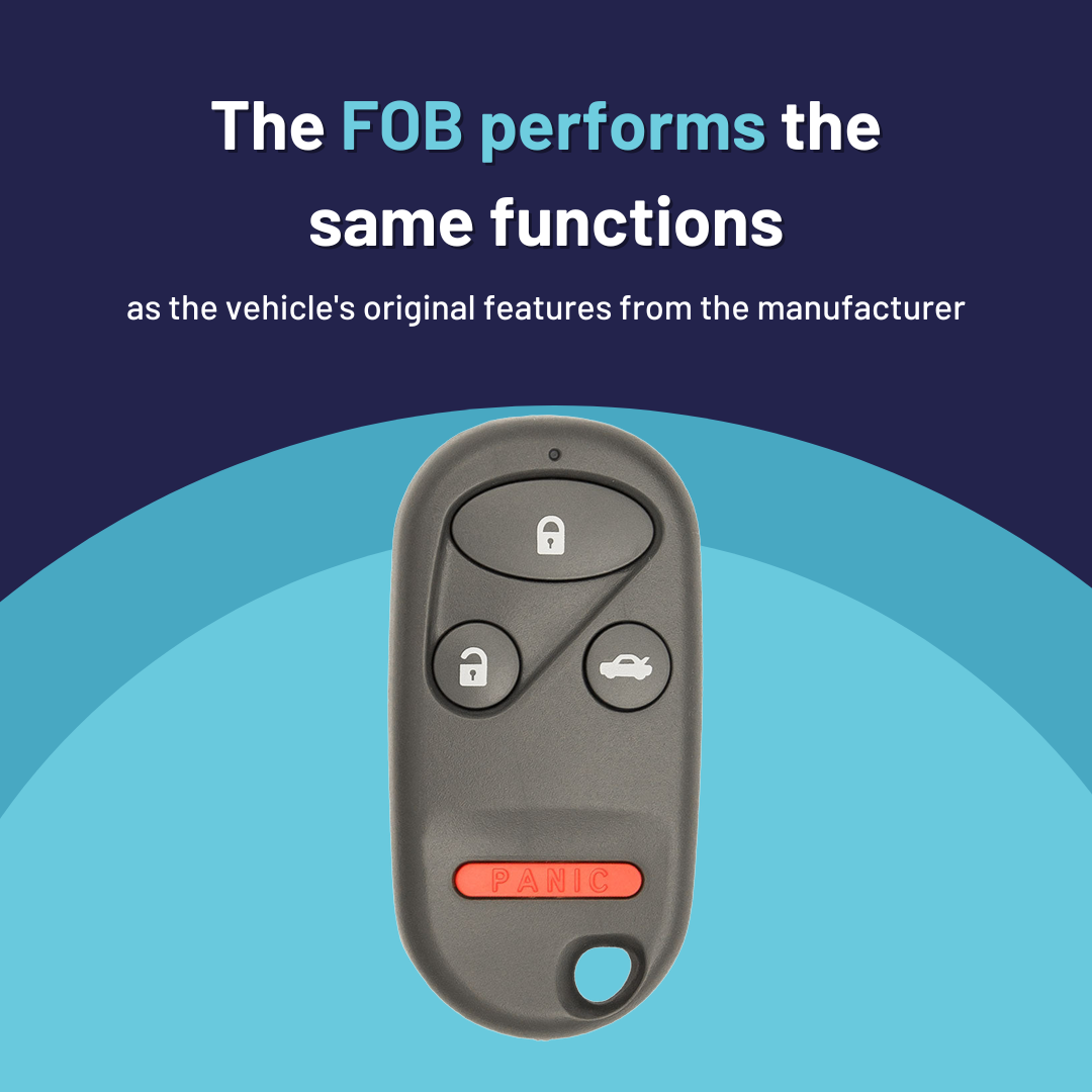 Ultimate Remote FOB Bundle with Programming Tool and Aftermarket 4 Button Remote FOB for Select Honda Vehicles (HONFOB-4B-454-K-UKB)