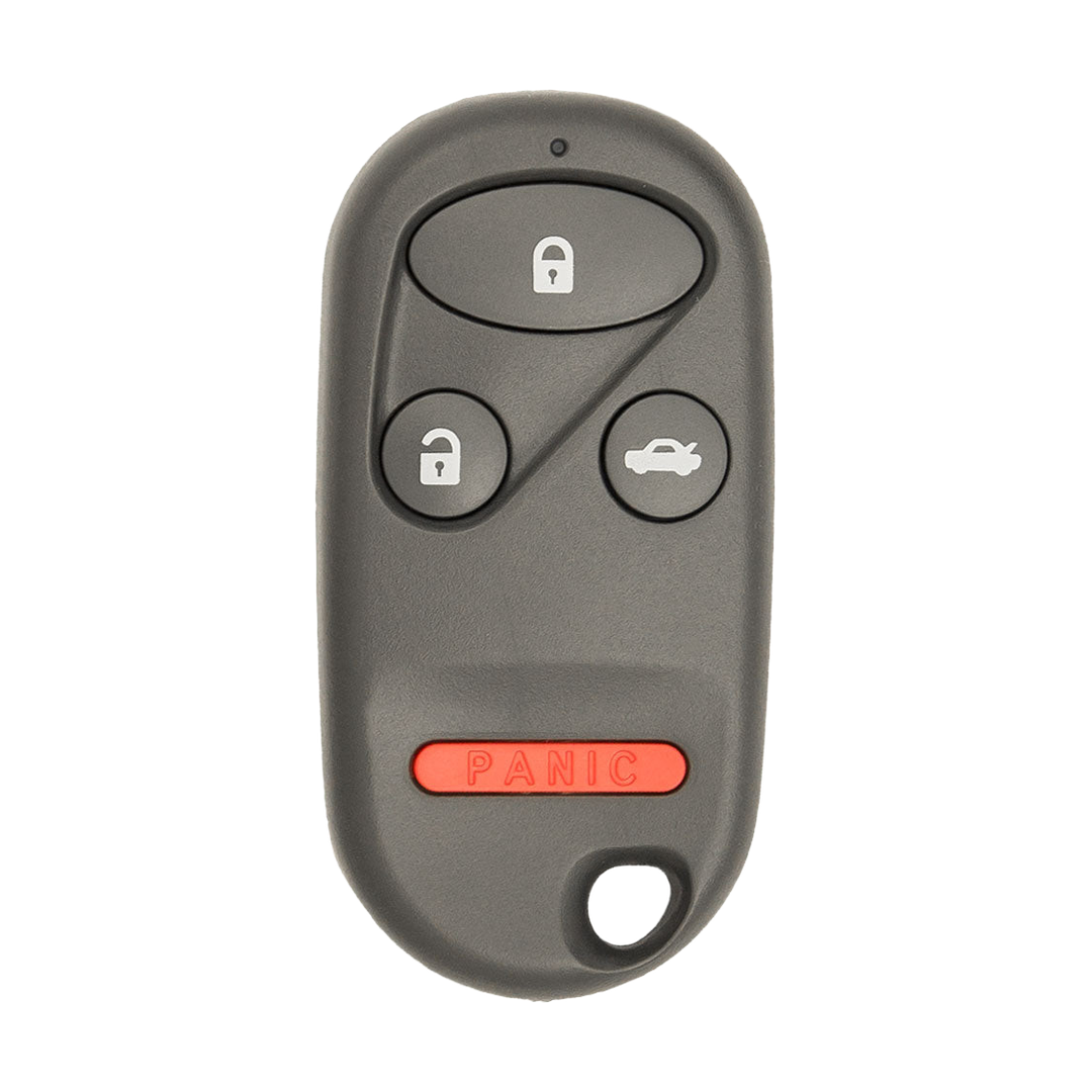 Brand New Aftermarket 4-Button Remote Fob with Lock, Unlock, Option, Panic for Select Honda Vehicles (HONFOB-4B-454-K)