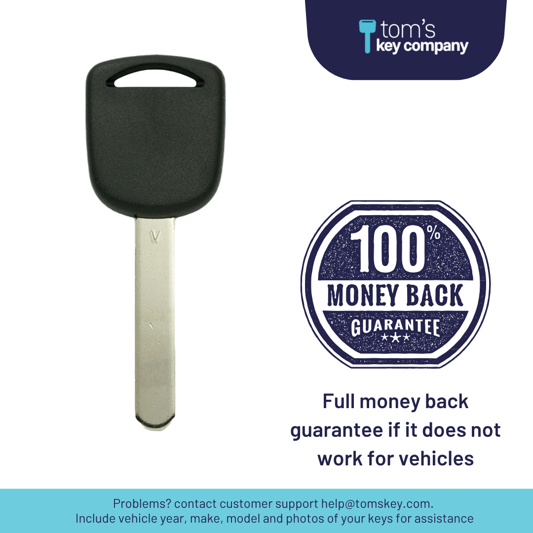 Brand New Aftermarket Transponder Key for Select Honda Vehicles (HONKEY-HO03)