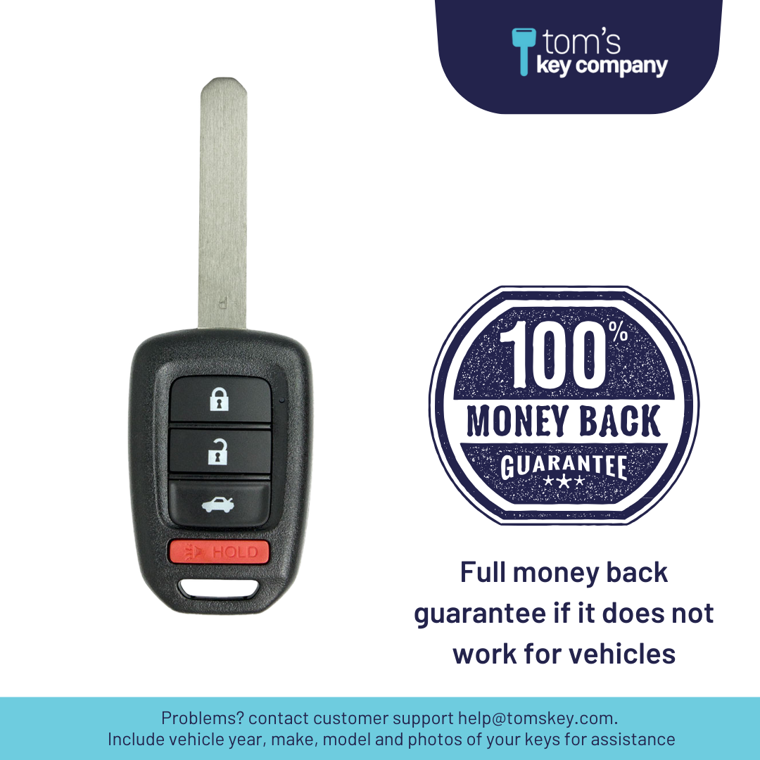 Ultimate Remote Key Bundle with Programming Tool, Aftermarket 4-Button Remote Key and Key By Photo for Select Honda Vehicles (HONKEY-MLBHLIK6-1T-A-4B-UKB)