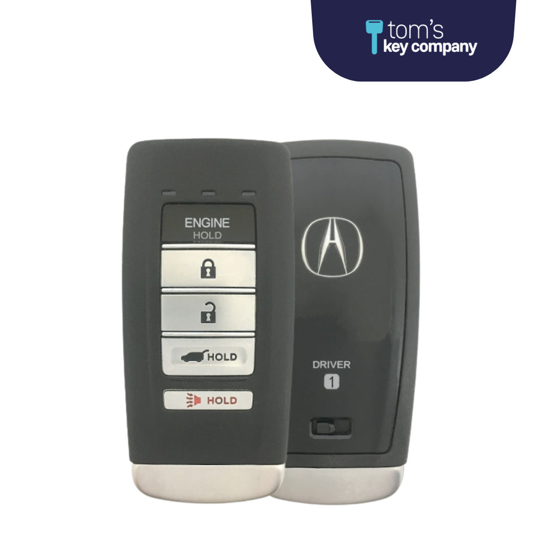 Brand New OEM 5 Button Smart Key with Remote Start and Hatch Release for Select Acura Vehicles (HONSK-5B-HATCH-KR5)