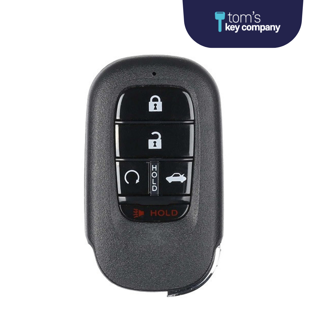 Brand New Premium Aftermarket 5-Button Smart Key with Remote Start and Trunk Release for Select Honda Vehicles (HONSK-5B-TRRS-KR5TP-4)