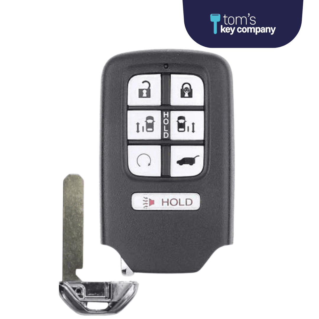 Brand New Aftermarket 7-button Smart Key with Sliding Doors and Hatch Release Features for Honda Odyssey (HONSK-7B-KR5V2X)