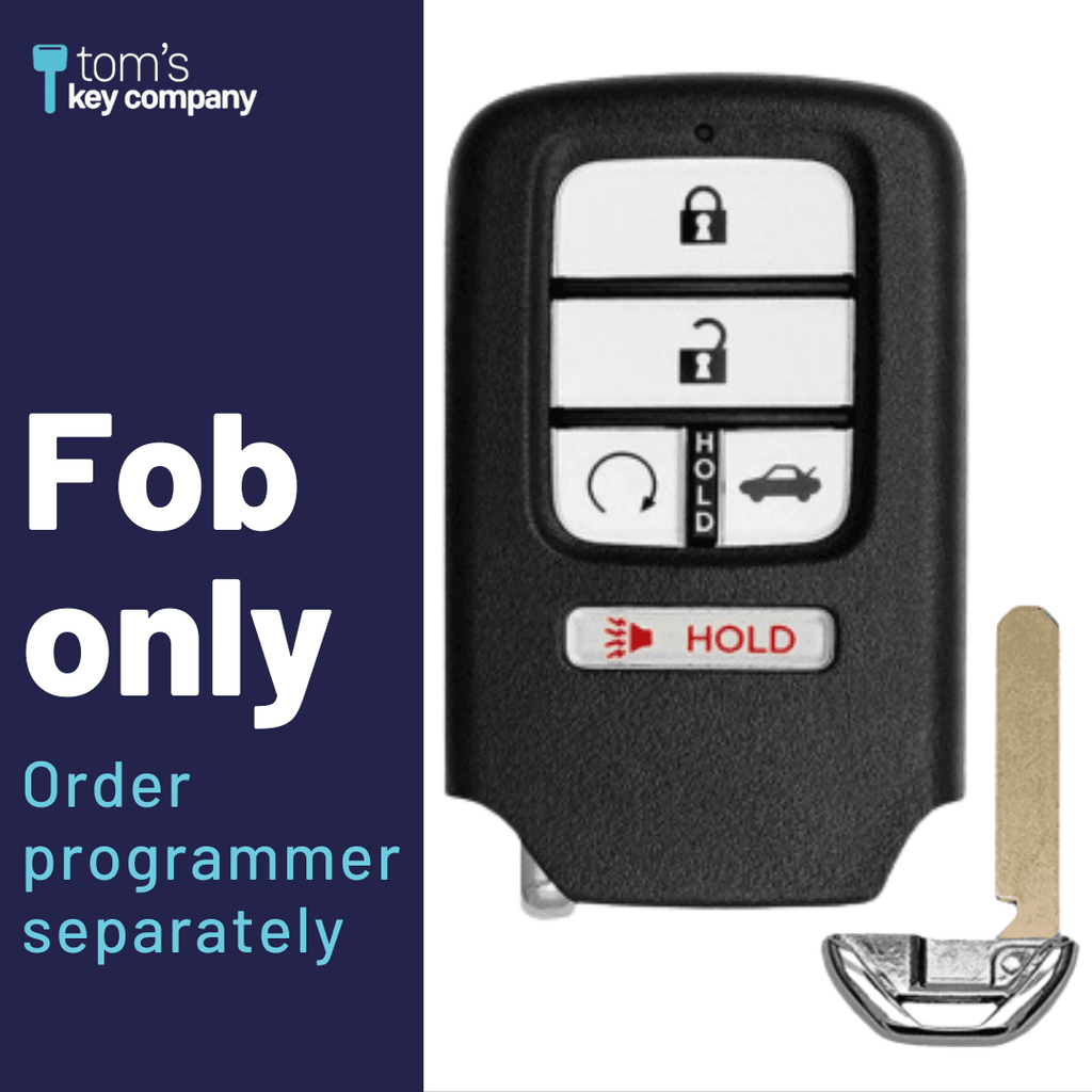 Honda 5-Button OEM Smart Key with Remote Start and Trunk Release