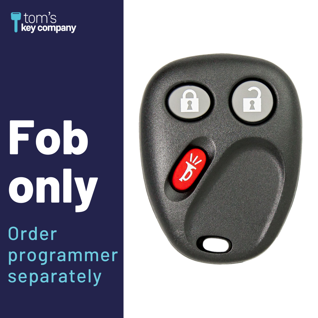 Brand New Aftermarket 3-Button Remote Fob with Lock, Unlock, Panic for Select Hummer Vehicles (HUMFOB-3B-575-K)